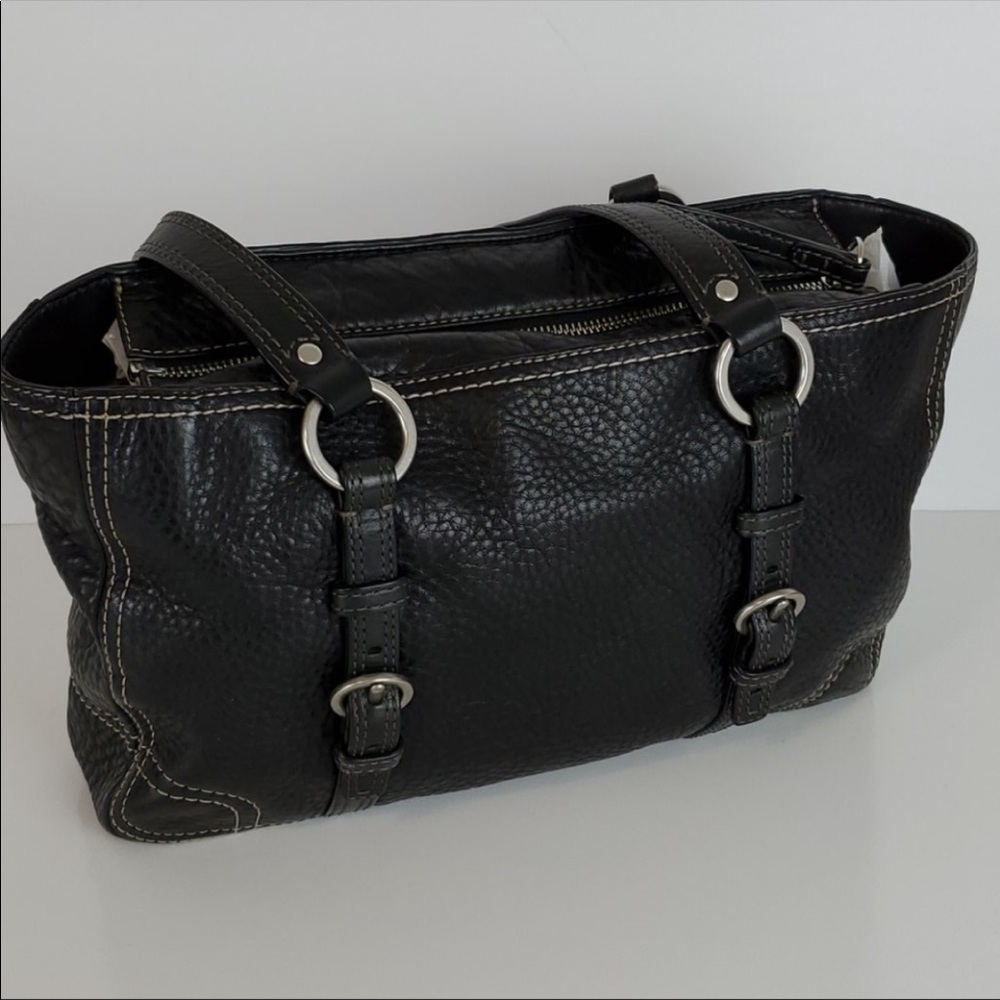 Coach Chelsea 12339 Black Pebbled Leather Bag